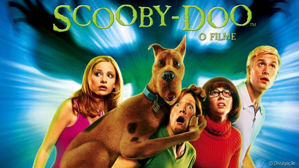 Raça do Scooby Doo Dogue Alemão no poster do filme do Scooby Doo