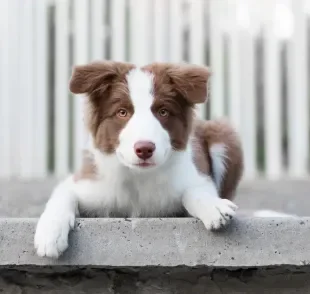 O Border Collie filhote precisa de bons estímulos para crescer saudável e mentalmente aguçado