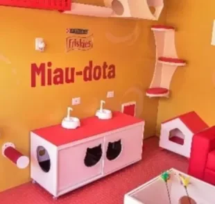 Para incentivar a adoção de animais, foi criado o evento "Friskies® Miau-Dota"