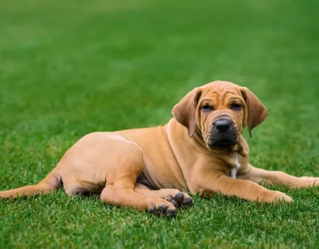 O Fila Brasileiro filhote pode custar de R$ 2 mil a R$ 6 mil Fila Brasileiro filhote