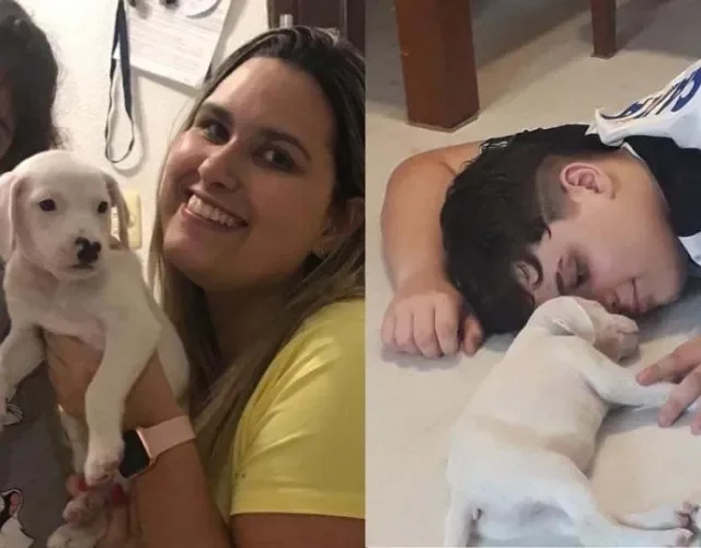 O Fred, que era da GARRA, recebe muito amor de todos os membros da nova família! O Fred, que era da GARRA, recebe muito amor de todos os membros da nova família!